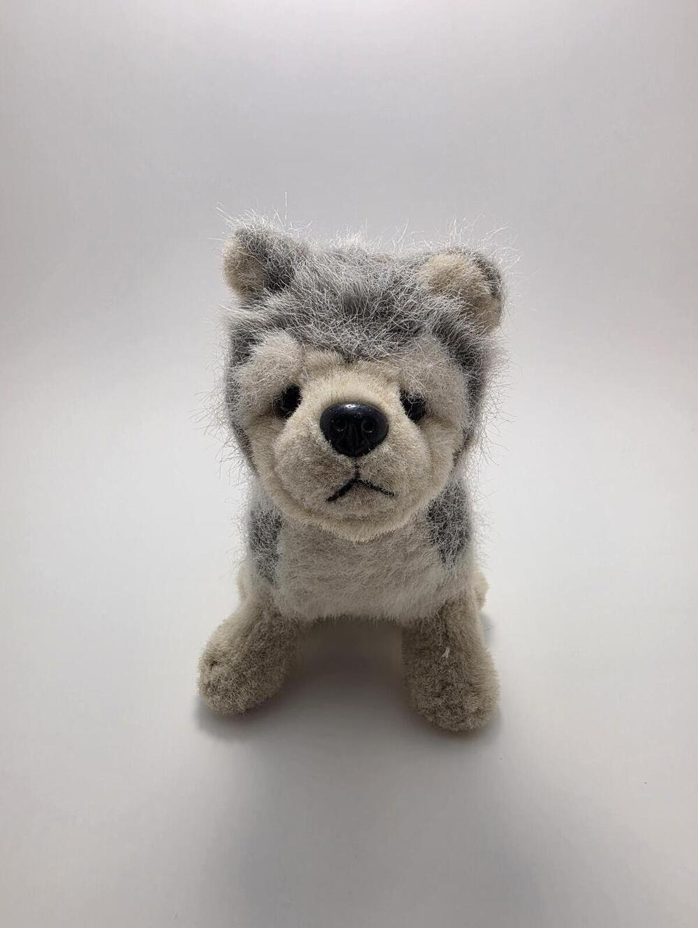 Bearington Collection Wolf Husky Puppy Dog Plush (6 inch)
